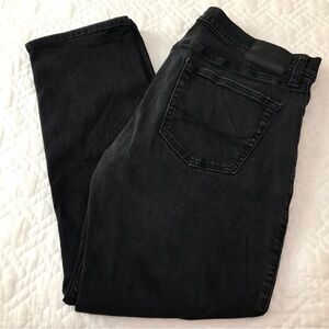 Hollister Slim Stretch Straight Black Denim Jeans Size 34/30
